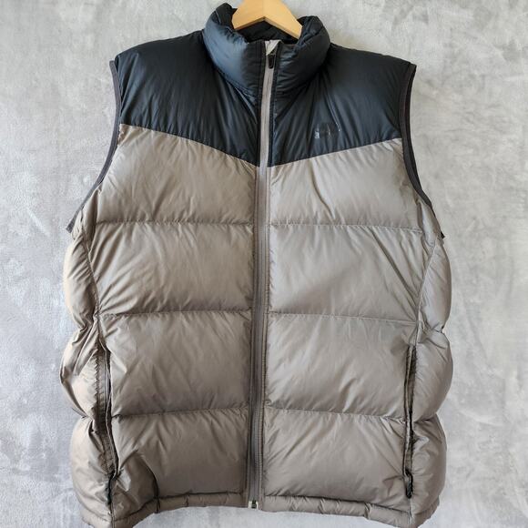 Nike Puffer Vest Mens Size XL Gray Duck Down Insulated 550 Fill Jacket *READ - Picture 12 of 13